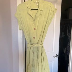 *NEVER WORN* Free People Button-Down MIDI Dress